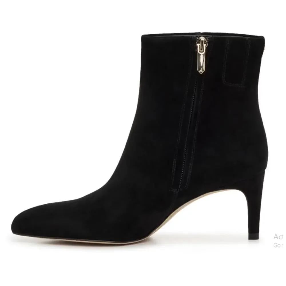 Sam Edelman Women's Black Suede Signature Collection Ukie Bootie Size 8M